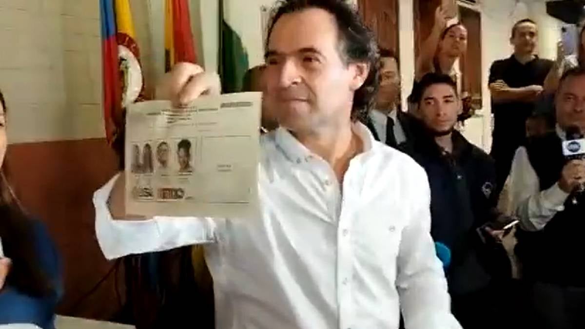 Fico Gutiérrez votó por Rodolfo Hernández