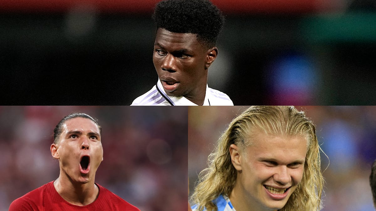 Aurelien Tchouameni, Darwin Núñez y Erling Haaland, algunos de los fichajes más caros del presente mercado de pases.