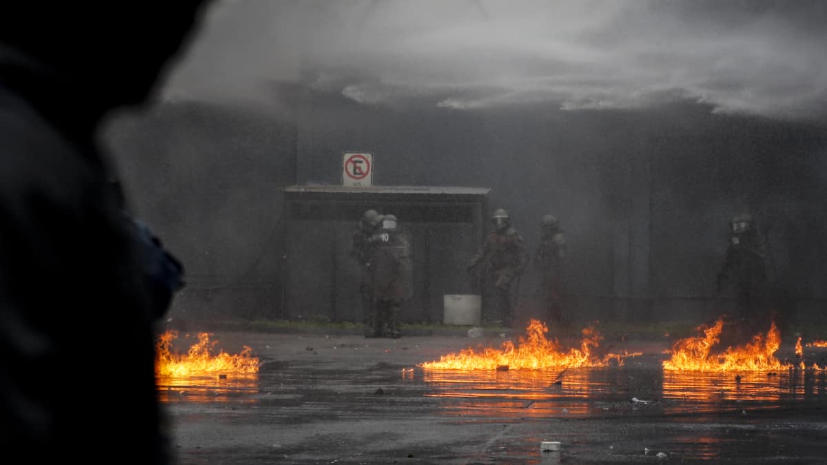 Fuertes disturbios se presentaron en Chile