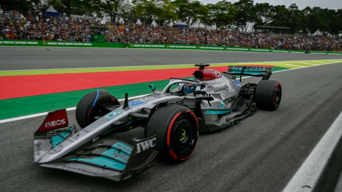 El carro de George Russell.