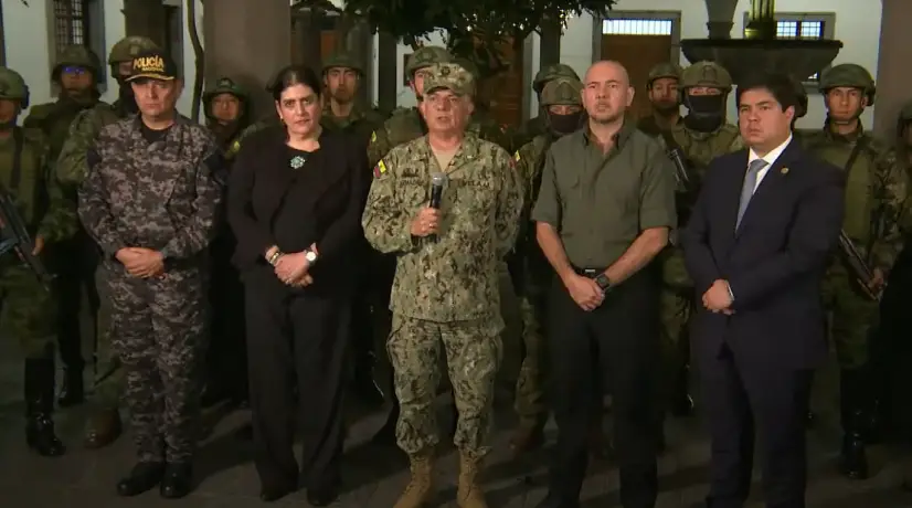 No vamos a retroceder ni a negociar: Gobierno de Ecuador tras hechos de violencia