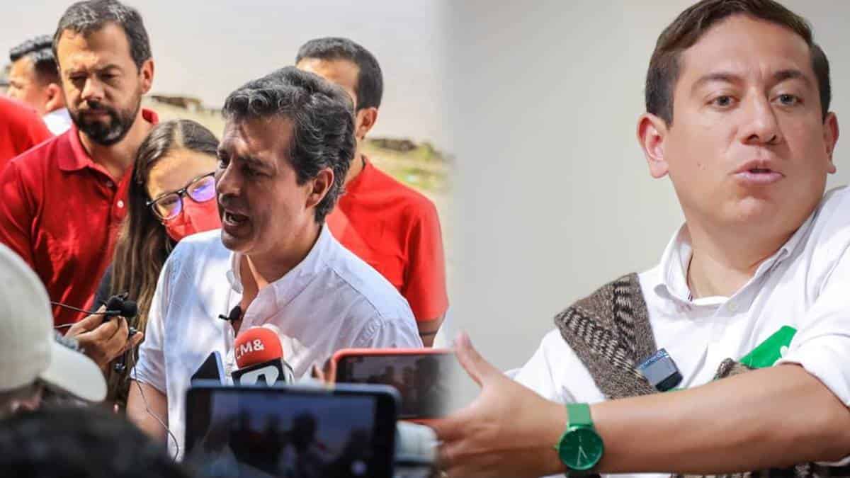 Hermanos Galán y Carlos Amaya - Fotos Twitter @CarlosAmayaR , @juanmanuelgalan. Carlos Amaya recrimina a los hermanos Galán