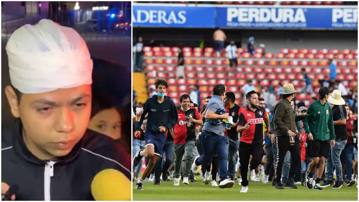 Hincha de Atlas confesó ver muertos por guerra en estadio de Querétaro