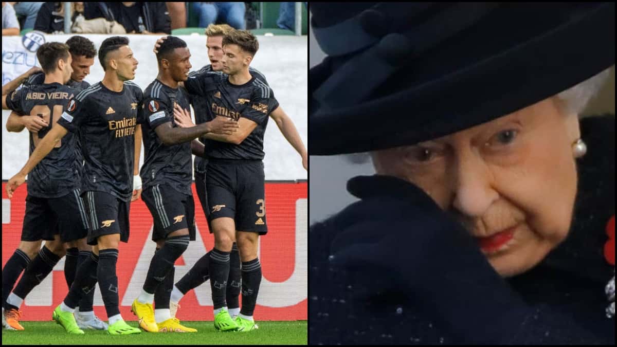 Homenaje del Arsenal a la Reina