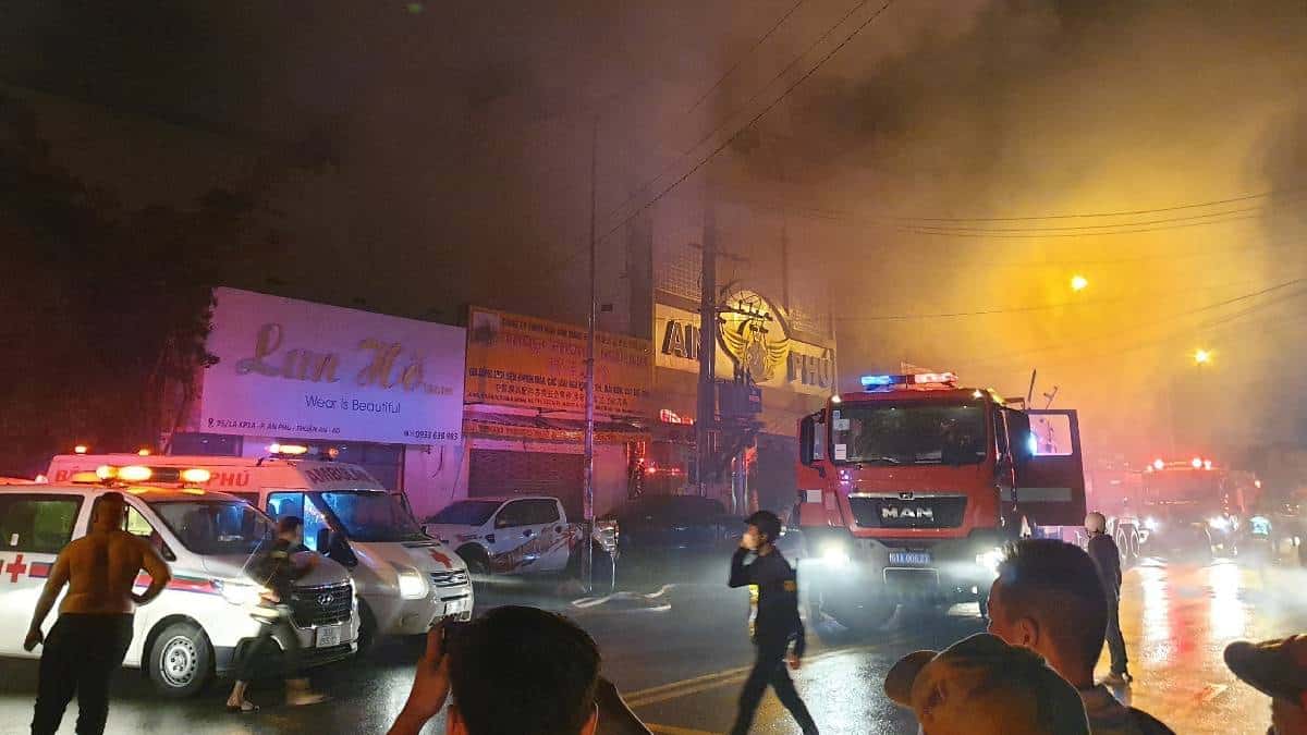 Incendio en karaoke en Vietnam