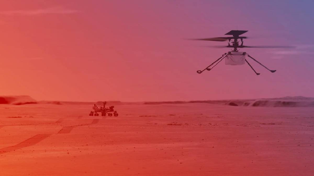 El Ingenuity volará en marte por primera vez en abril