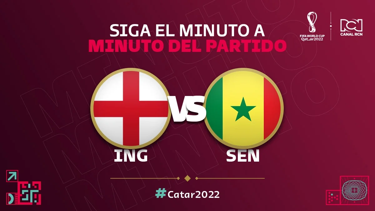 Inglaterra vs Senegal en vivo