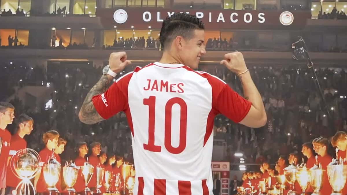 James Rodríguez será titular con el Olympiacos
