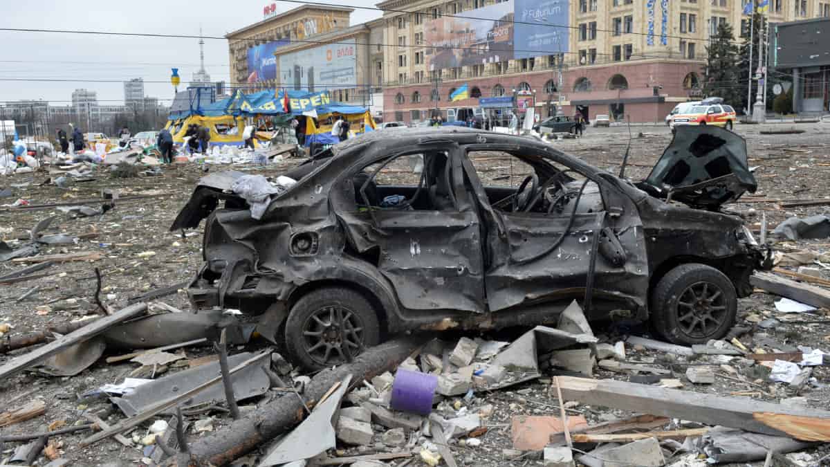 En fotos: Járkov antes y después de la guerra en Ucrania