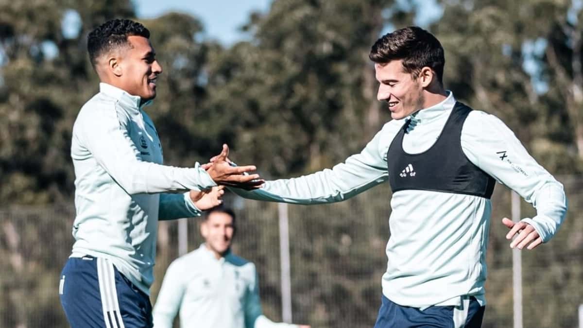 Jeison Murillo y Santi Mina