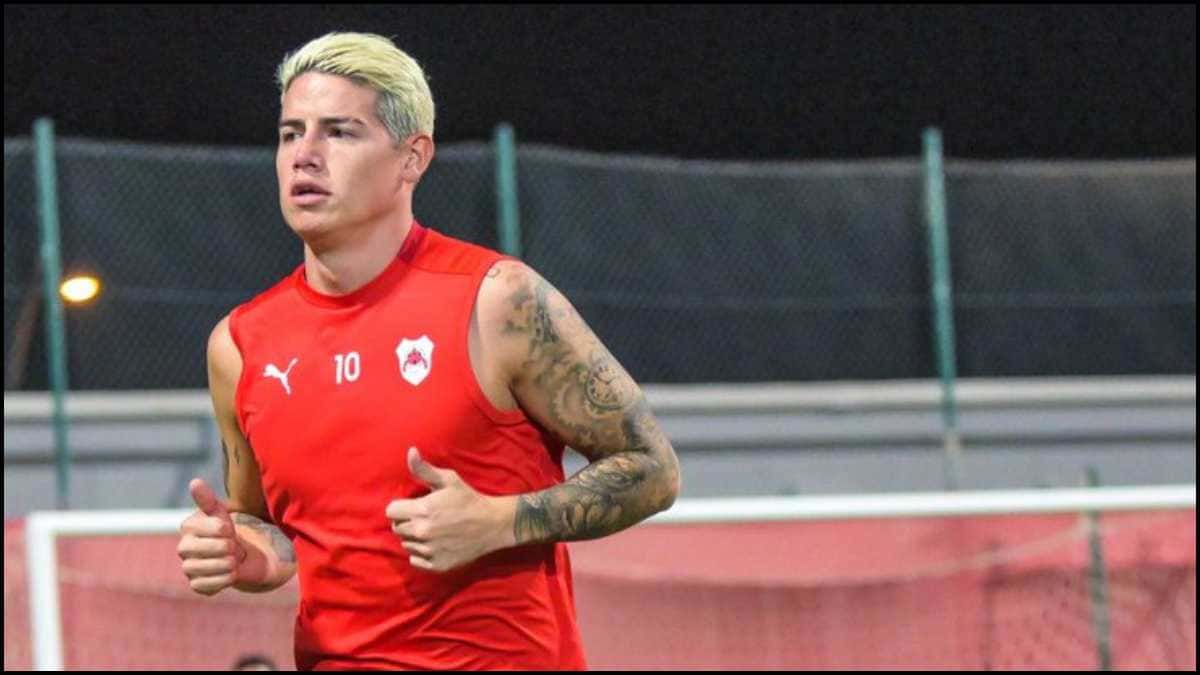 James Rodríguez con el Al-Rayyan