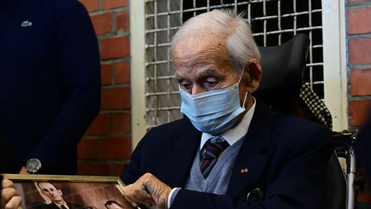 Josef Schütz, exguardia nazi condenado por la justicia alemana.