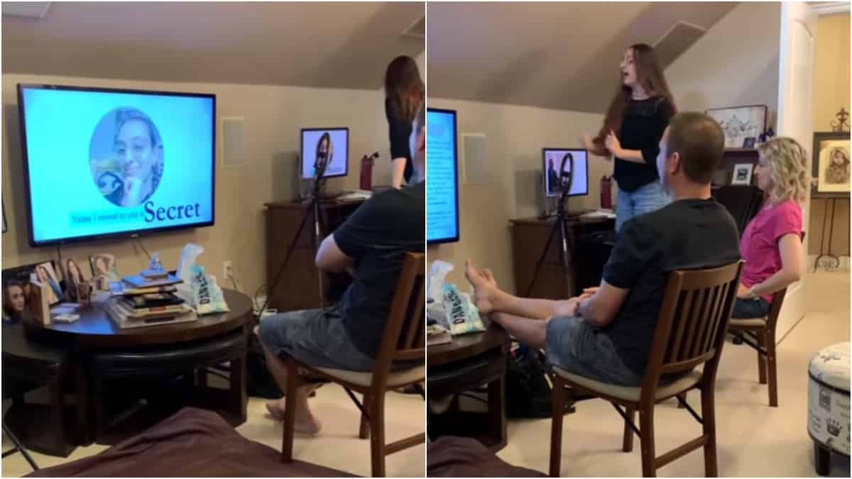 Joven uso Power Point para decirle a sus padres que es stripper.