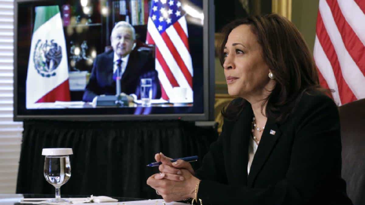 Kamala Harris y AMLO