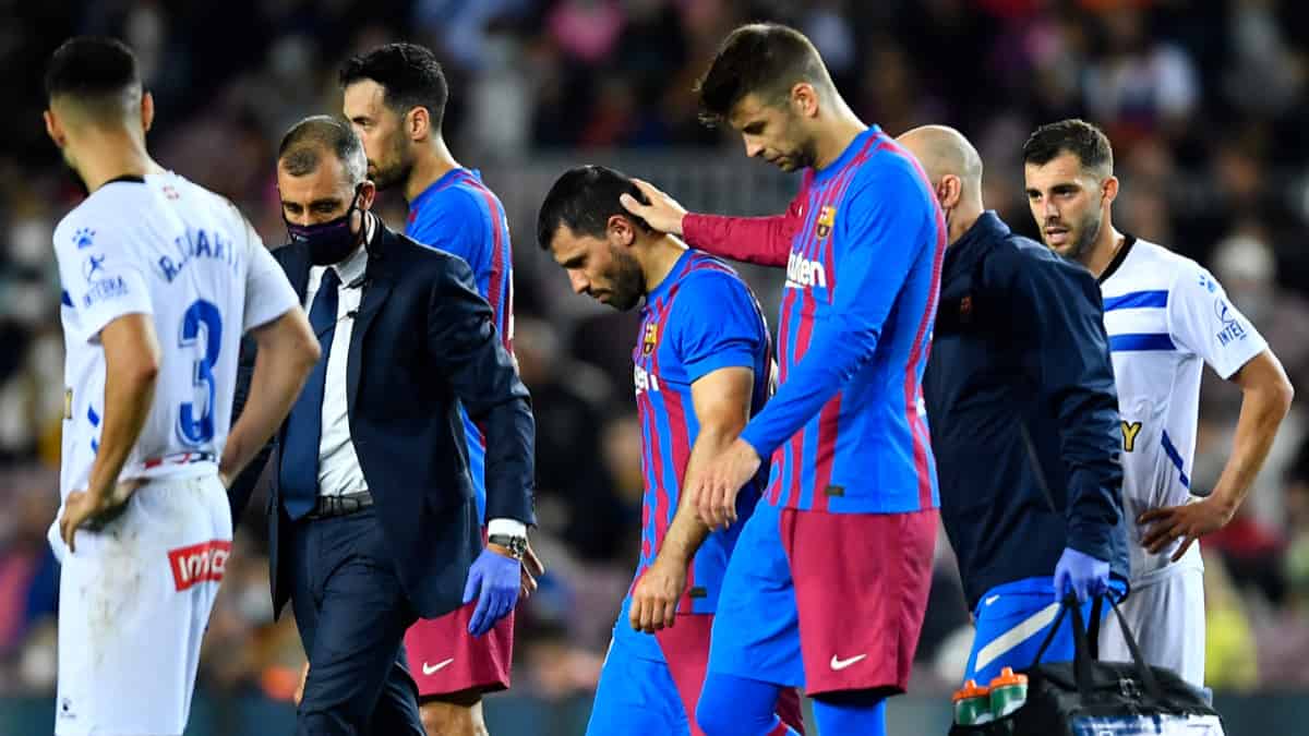 Barcelona confirmó que Kun Agüero sufre de arritmia cardiaca