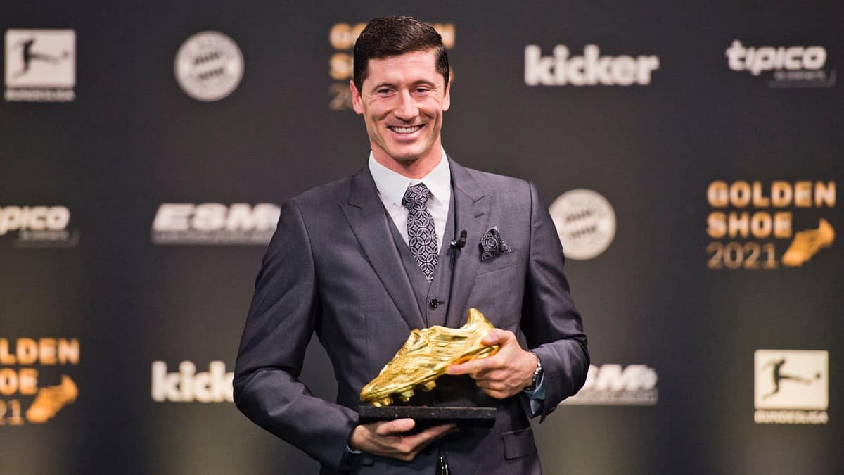 Robert Lewandowski, ganador de la Bota de Oro