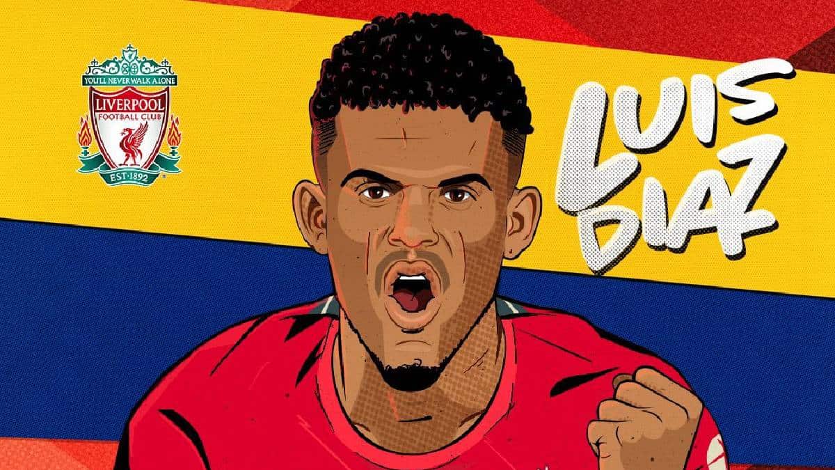 Luis Díaz es presentado como jugador del Liverpool