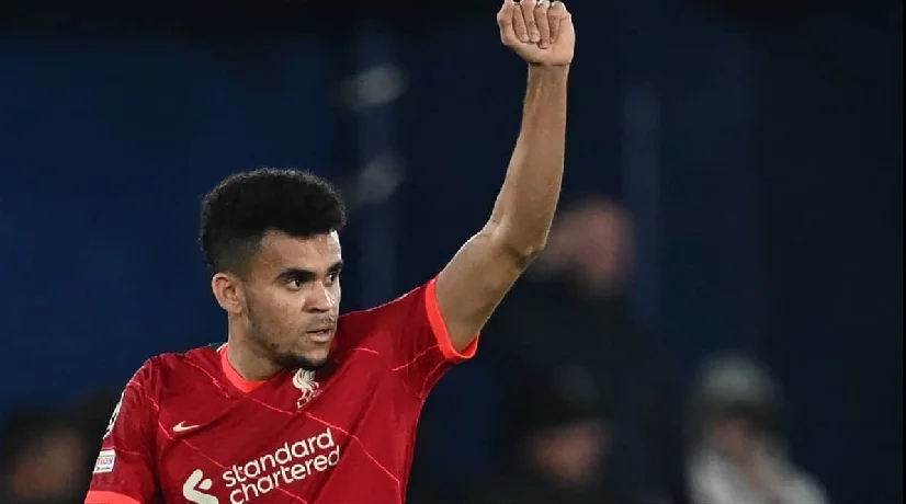 Luis Díaz, jugador colombiano del Liverpool de Inglaterra.