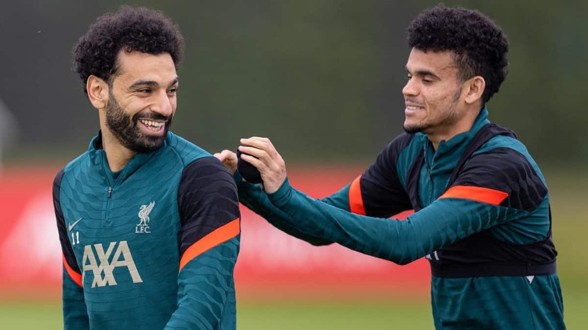Luis Díaz como reemplazo de Mohamed Salah en Liverpool