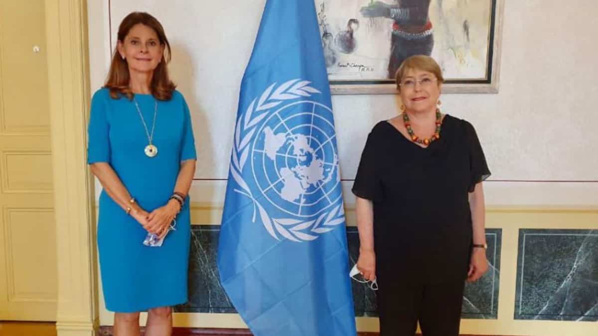 Marta Lucía Ramírez y Michelle Bachelet.
