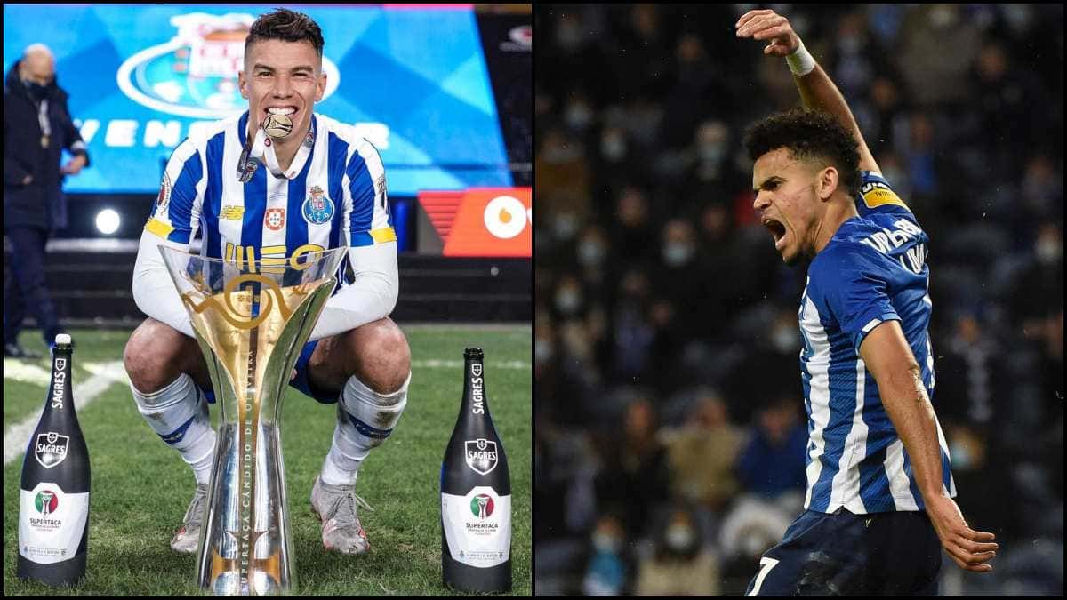 Matheus Uribe y Luis Díaz en el Porto