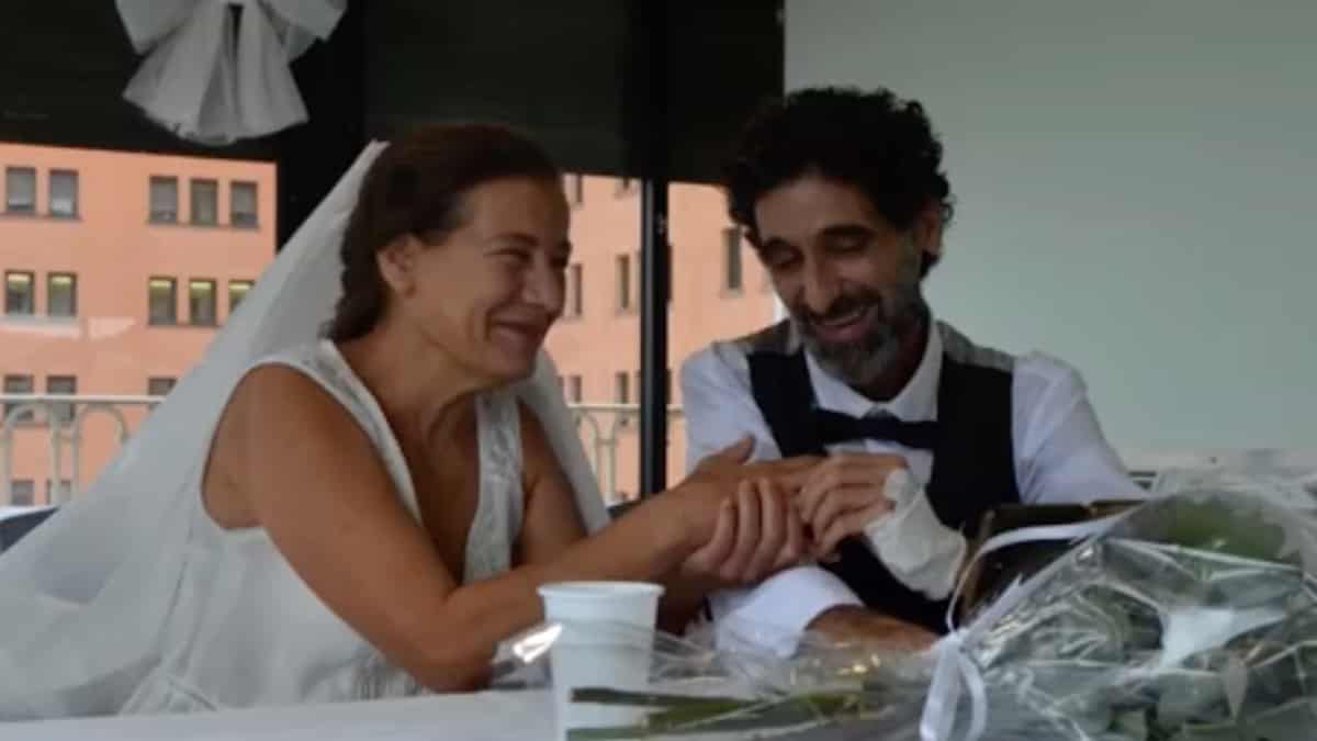 Francisco y su esposa en el matrimonio