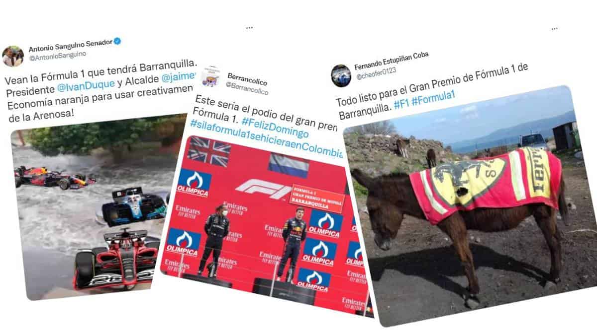 Memes sobre propuesta de Barranquilla para albergar premio de Fórmula 1