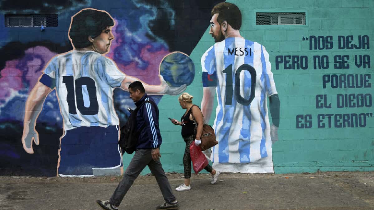 "De otra galaxia": inauguran mural en homenaje a Messi hecho en Rosario, Argentina