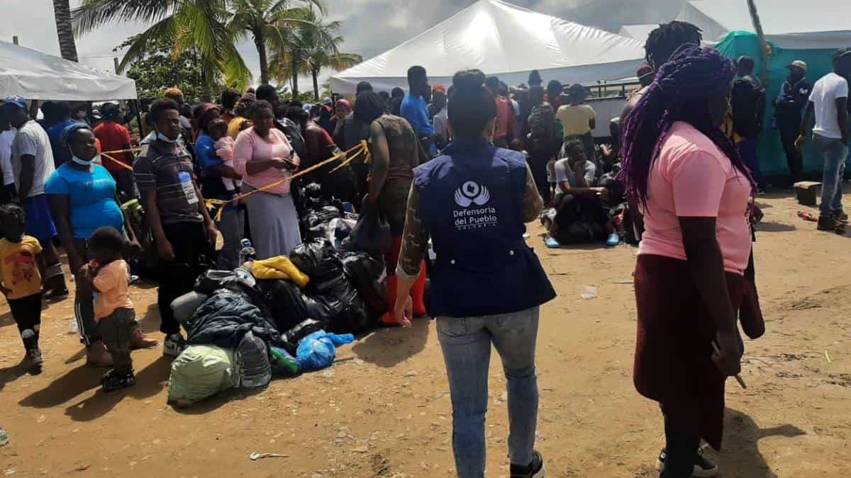 Migrantes en Necoclí