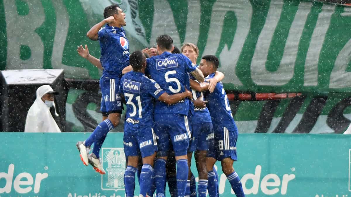 Millonarios vs Nacional celebración gol