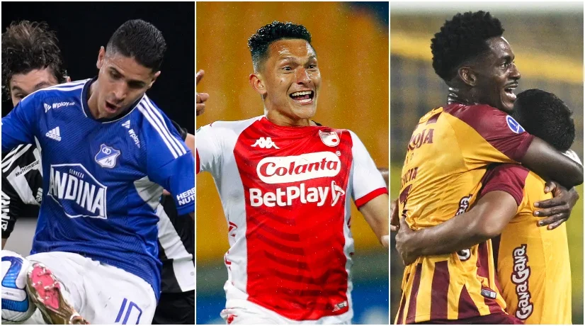 Sudamericana: bombos Millonarios, Santa Fe y Tolima. / Fotos: AFP. Millonarios-Santa-Fe-Tolima-Sudamericana