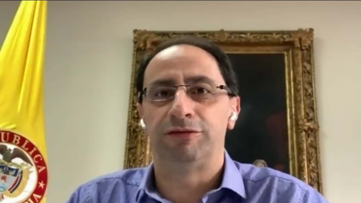 José Manuel Restrepo, ministro de Hacienda.