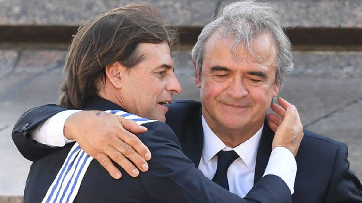 Foto: AFP (Eitan Abramovich) Murió de un infarto Jorge Larrañaga, ministro del Interior de Uruguay