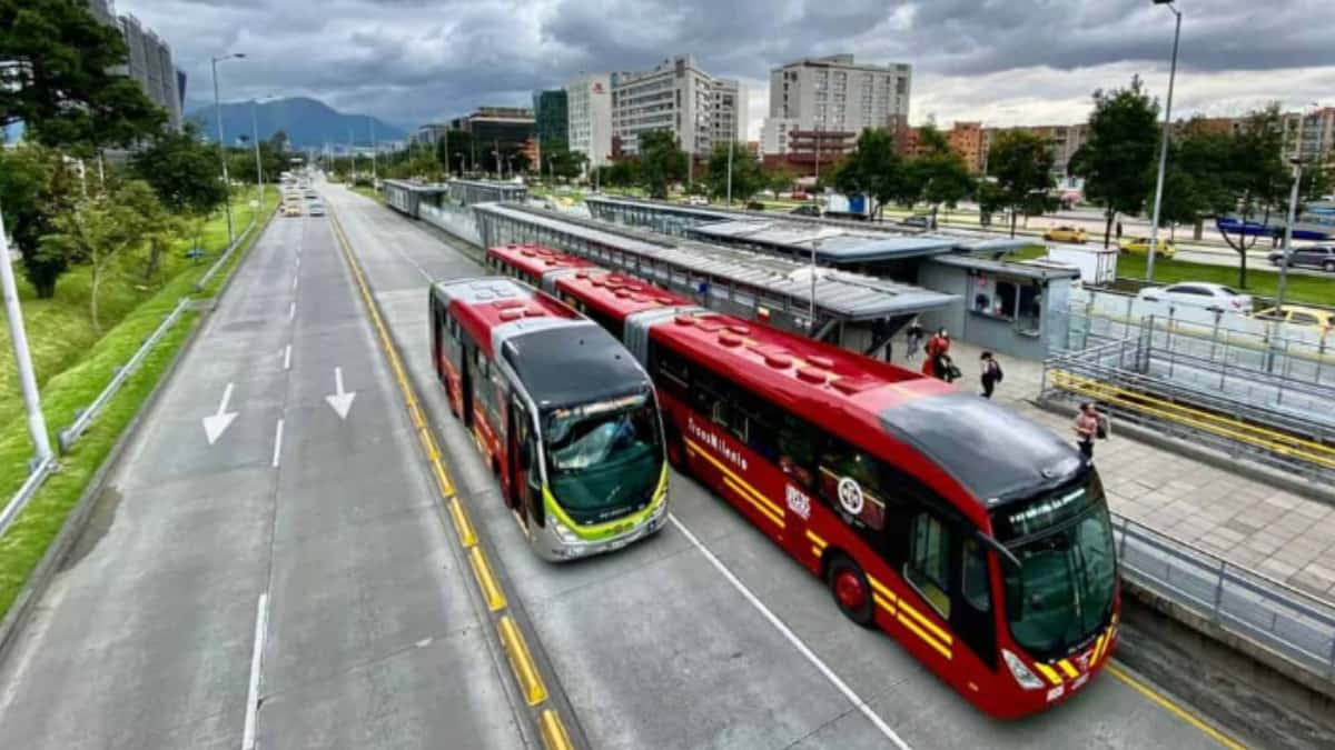 Modelo a bordo de un Transmilenio se quitó la ropa