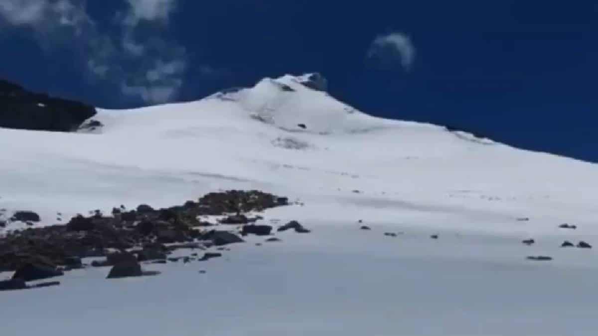 Foto: captura de pantalla Cayó nieve en el nevado del Cocuy