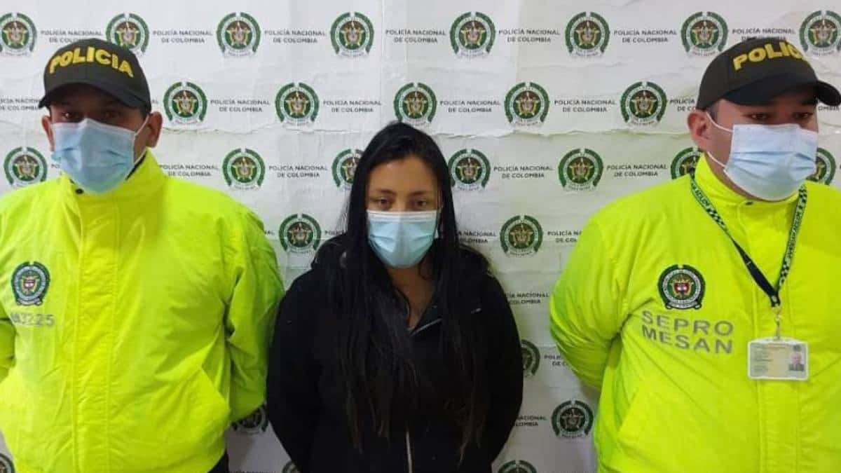 Yeni Alexandra Higuera Casallas fue captura en plena vía pública de Puente Aranda, en Bogotá.