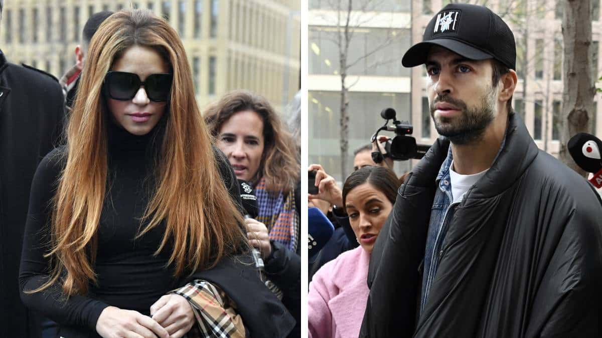 Shakira y Piqué en juzgado de Barcelona / Foto: AFP. Shakira y Piqué en juzgado de Barcelona