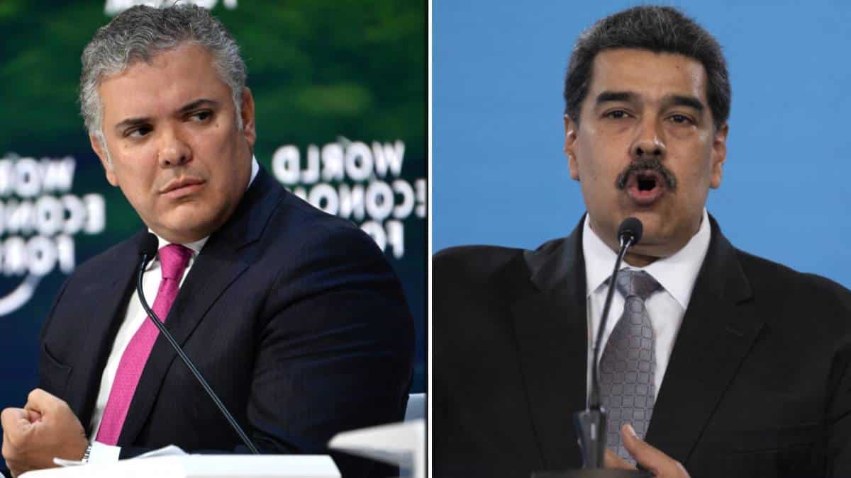 Iván Duque, presidente de Colombia, y Nicolás Maduro, presidente de Venezuela
