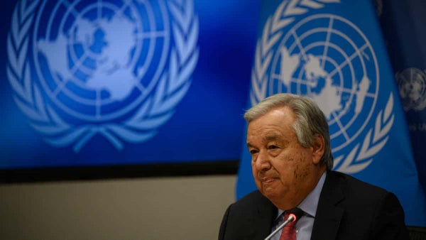 Israel declaró "persona non grata" al secretario general de la ONU, Antonio Guterres