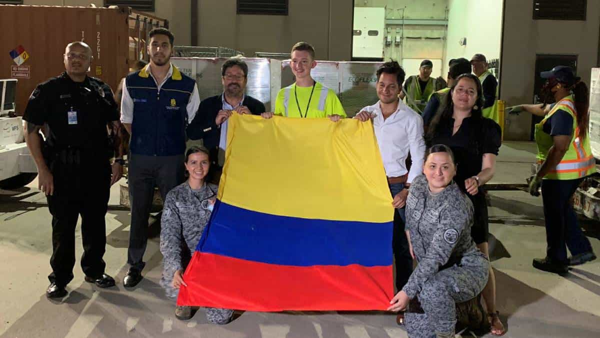 Estados Unidos envía 2,5 millones de vacunas a Colombia