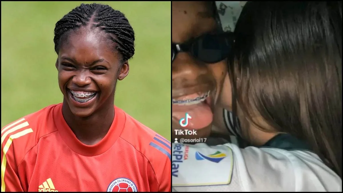 Pareja de Linda Caicedo/ Foto: AFP - Captura de pantalla Pareja de Linda Caicedo