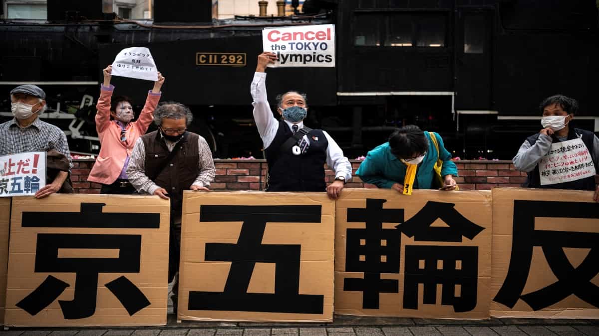 Foto: AFP. Patrocinadores bajo presión debido al rechazo a Los Juegos Olímpicos por la pandemia.