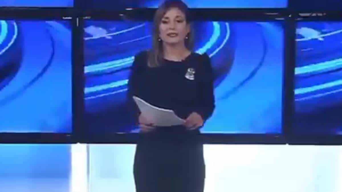 Foto: Captura de video Periodista confundida anunció la muerte del famoso William Shakespeare por covid-19.