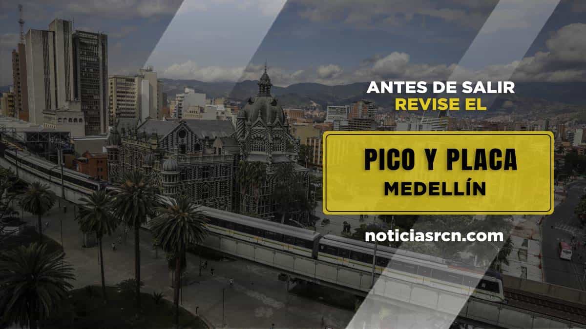 Consulte el pico y placa en Medellín para julio de 2021