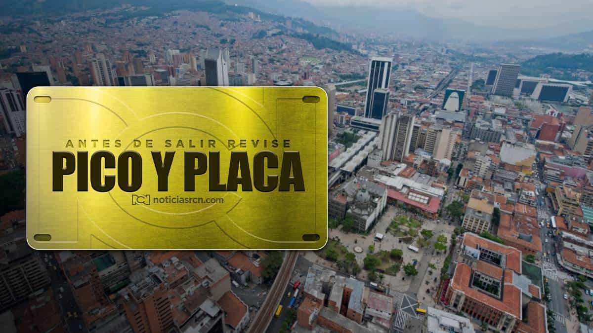 Así será el pico y placa en Medellín para junio de 2022