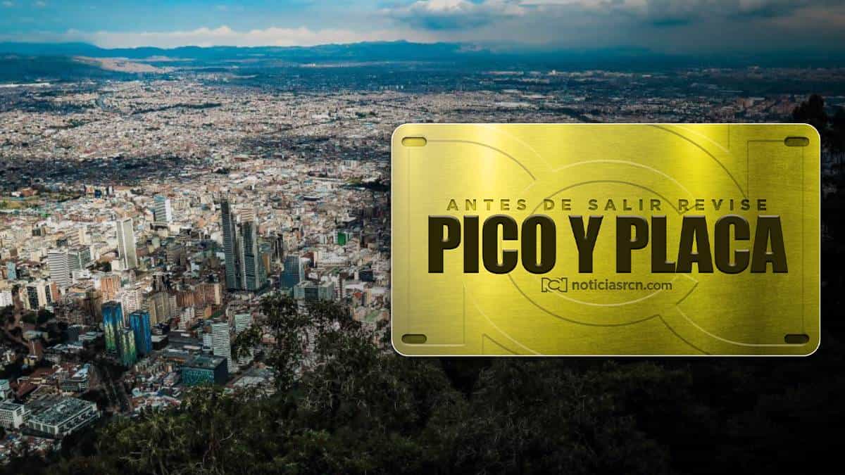 Pico y placa en Bogotá: consulte la medida para diciembre del 2021