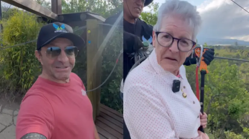 "Berraca": Llueven elogios a la mamá de Pirry tras lanzarse de una atracción extrema a sus 77 años