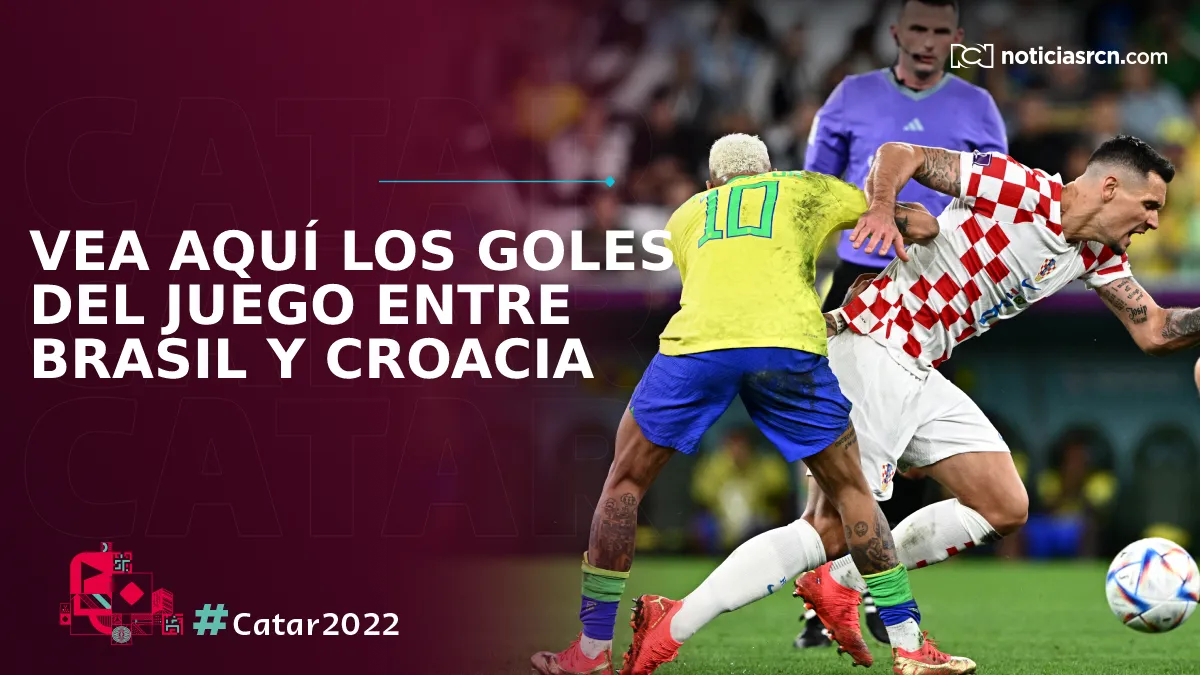 Goles del partido entre Brasil y Croacia/ Foto: AFP - Noticias RCN Goles del partido entre Brasil y Croacia
