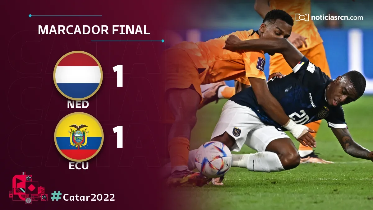 Ecuador y Países Bajos igualaron a un gol