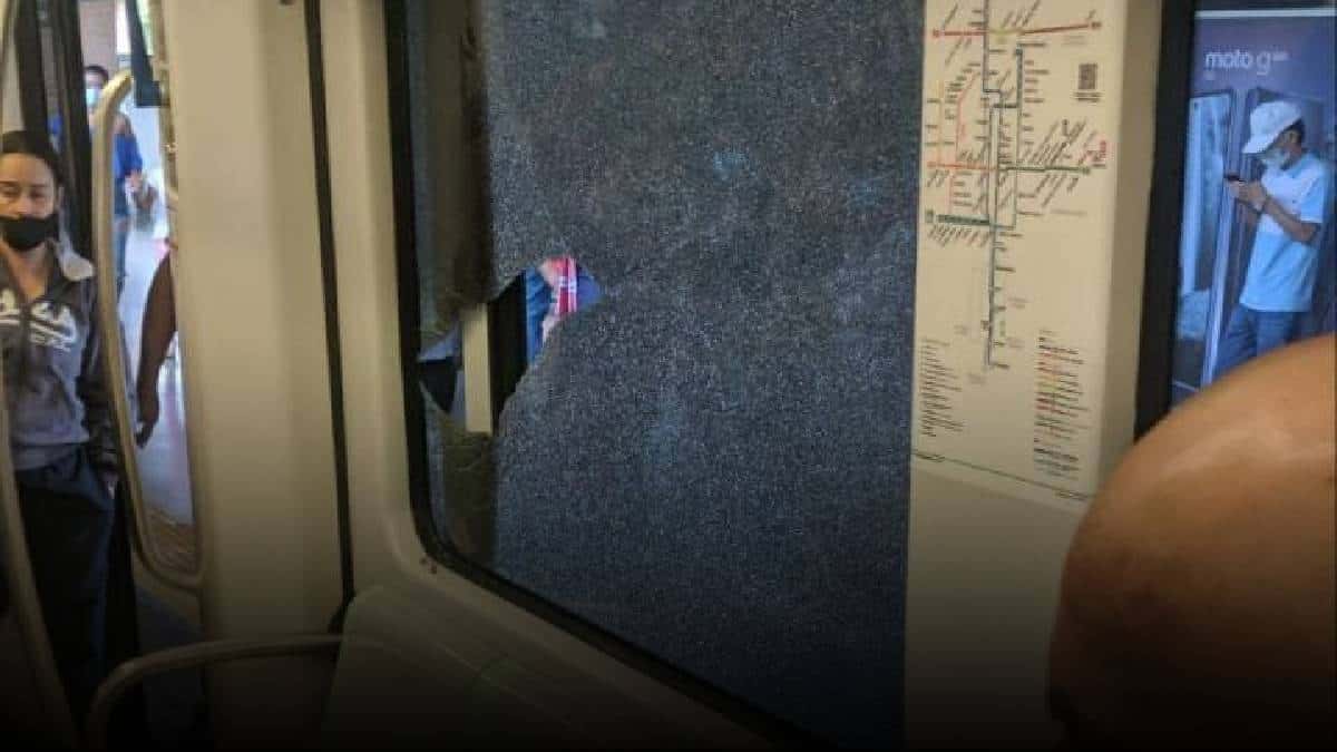 Metro de Medellín: Atacan 2 vagones con piedras en el sector Norte de la ciudad